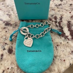 New Tiffany Heart Tag Toggle Bracelet